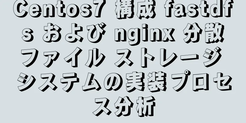 Centos7 構成 fastdfs および nginx 分散ファイル ストレージ システムの実装プロセス分析