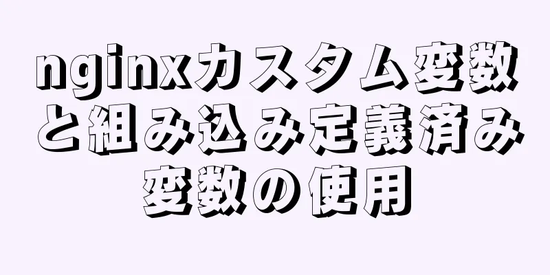 nginxカスタム変数と組み込み定義済み変数の使用