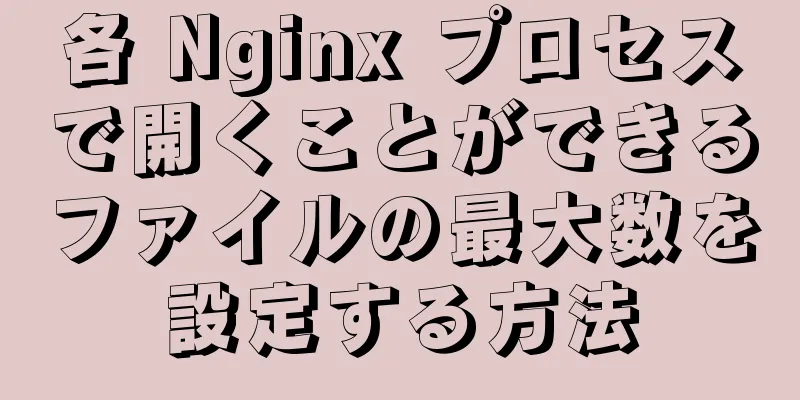 各 Nginx プロセスで開くことができるファイルの最大数を設定する方法