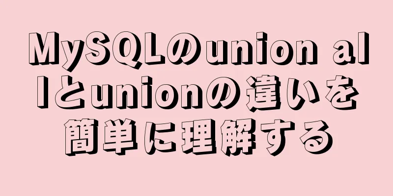 MySQLのunion allとunionの違いを簡単に理解する