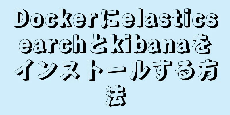 Dockerにelasticsearchとkibanaをインストールする方法