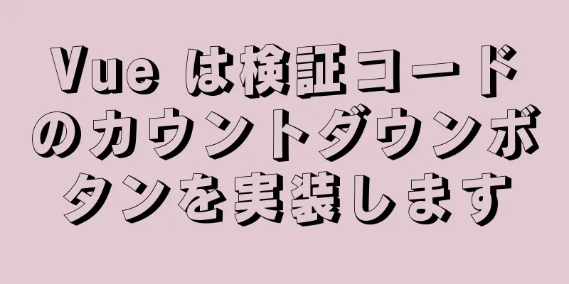 Vue は検証コードのカウントダウンボタンを実装します