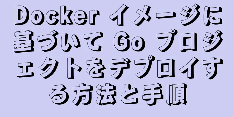 Docker イメージに基づいて Go プロジェクトをデプロイする方法と手順