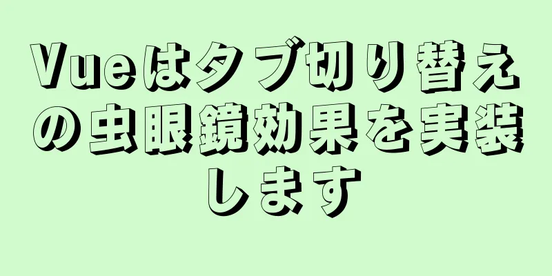 Vueはタブ切り替えの虫眼鏡効果を実装します