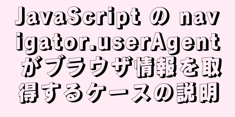 JavaScript の navigator.userAgent がブラウザ情報を取得するケースの説明