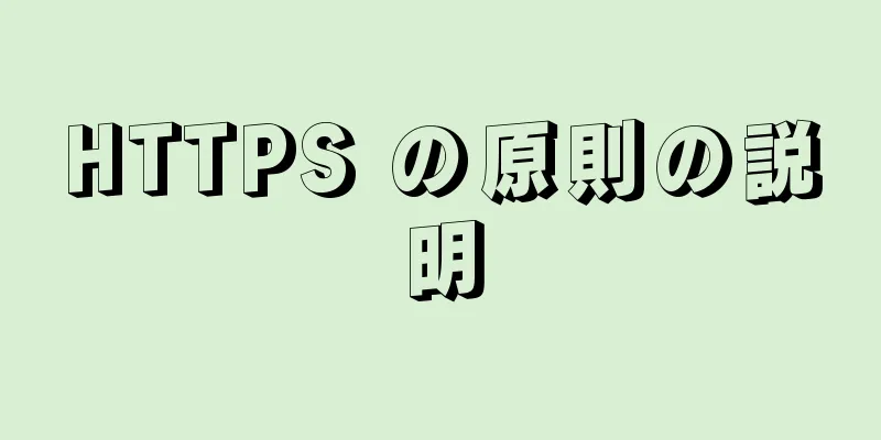 HTTPS の原則の説明