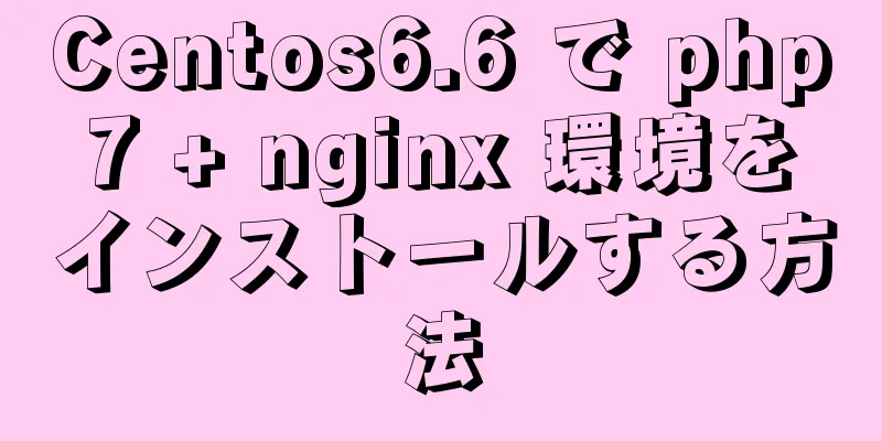 Centos6.6 で php7 + nginx 環境をインストールする方法