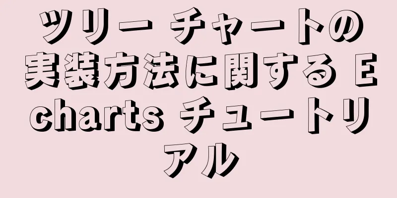 ツリー チャートの実装方法に関する Echarts チュートリアル