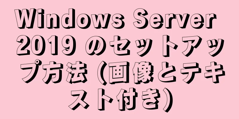 Windows Server 2019 のセットアップ方法 (画像とテキスト付き)