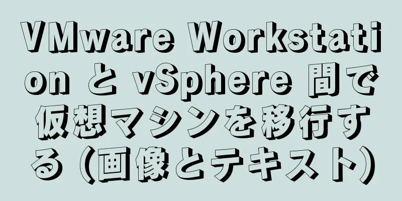 VMware Workstation と vSphere 間で仮想マシンを移行する (画像とテキスト)