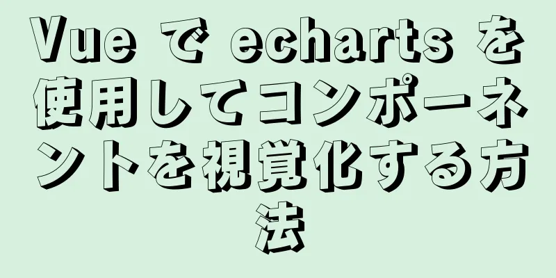 Vue で echarts を使用してコンポーネントを視覚化する方法