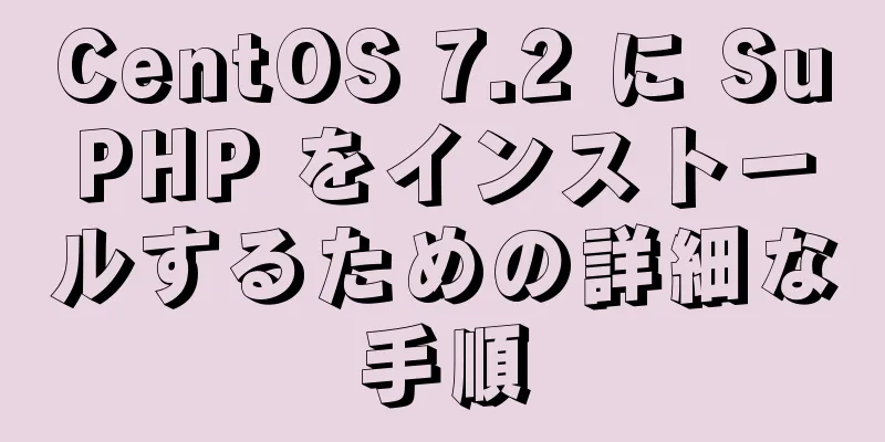 CentOS 7.2 に SuPHP をインストールするための詳細な手順