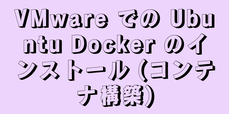 VMware での Ubuntu Docker のインストール (コンテナ構築)