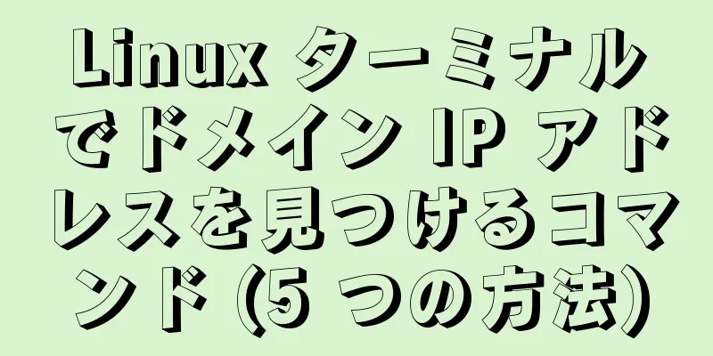 Linux ターミナルでドメイン IP アドレスを見つけるコマンド (5 つの方法)