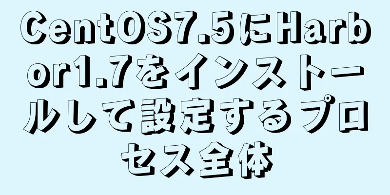 CentOS7.5にHarbor1.7をインストールして設定するプロセス全体