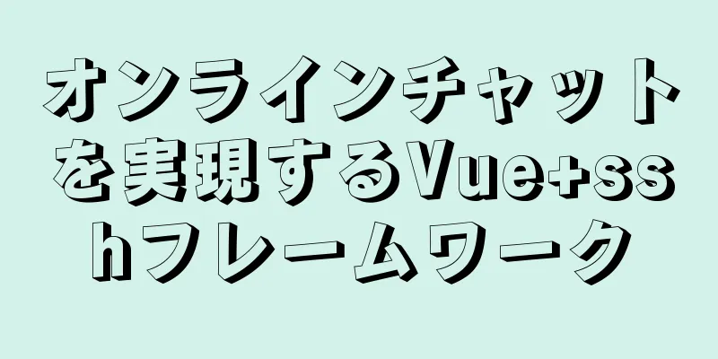 オンラインチャットを実現するVue+sshフレームワーク