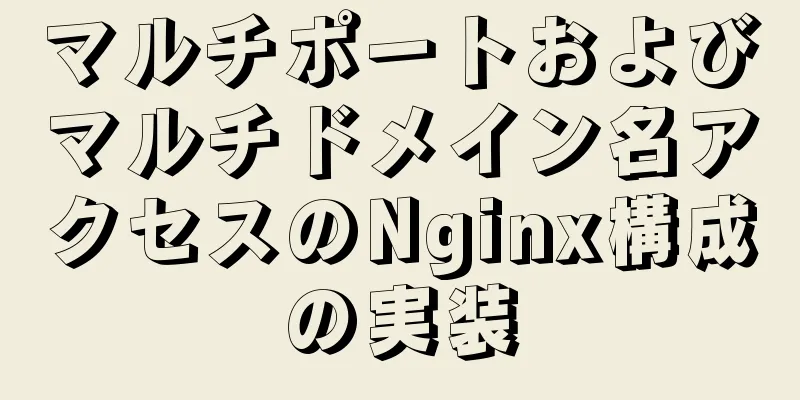 マルチポートおよびマルチドメイン名アクセスのNginx構成の実装