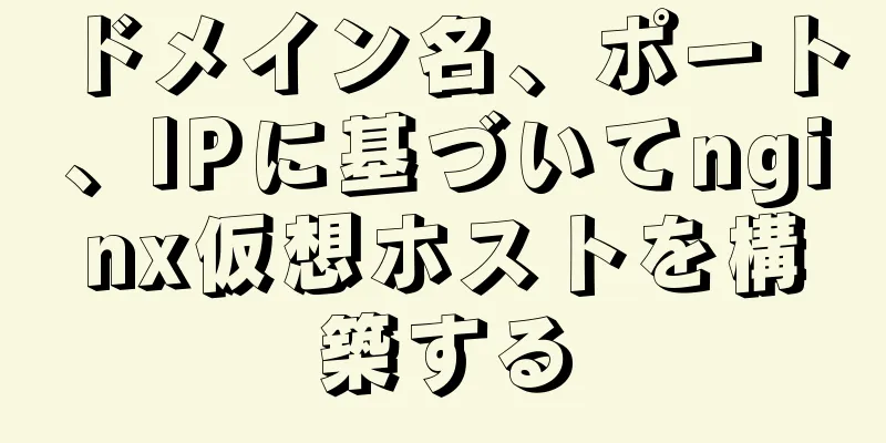 ドメイン名、ポート、IPに基づいてnginx仮想ホストを構築する