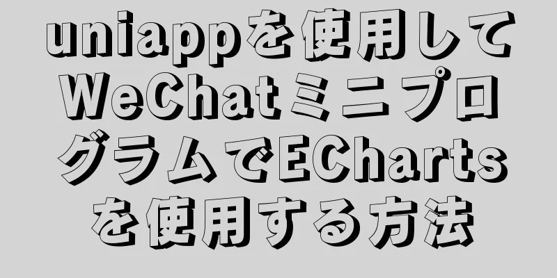 uniappを使用してWeChatミニプログラムでEChartsを使用する方法