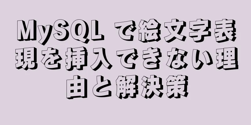 MySQL で絵文字表現を挿入できない理由と解決策