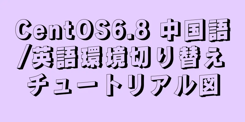 CentOS6.8 中国語/英語環境切り替えチュートリアル図