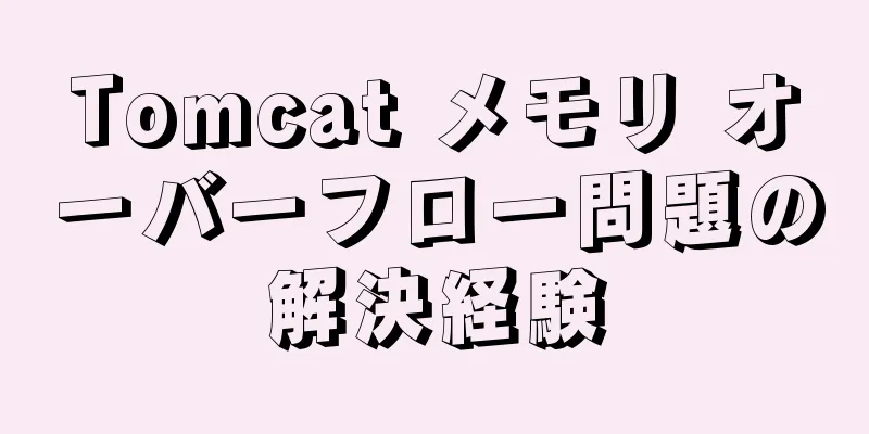 Tomcat メモリ オーバーフロー問題の解決経験