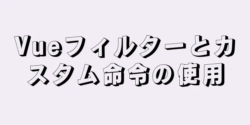 Vueフィルターとカスタム命令の使用