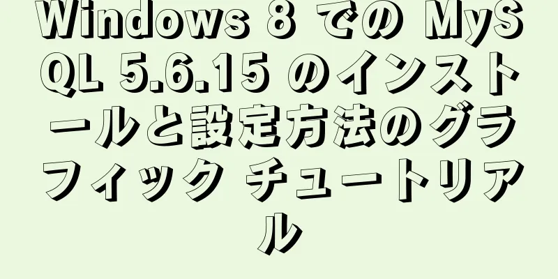 Windows 8 での MySQL 5.6.15 のインストールと設定方法のグラフィック チュートリアル