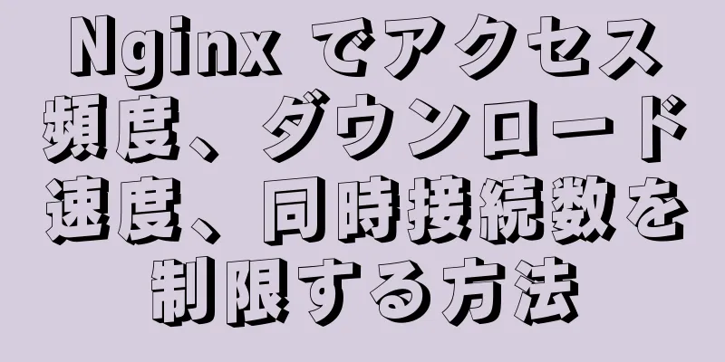 Nginx でアクセス頻度、ダウンロード速度、同時接続数を制限する方法