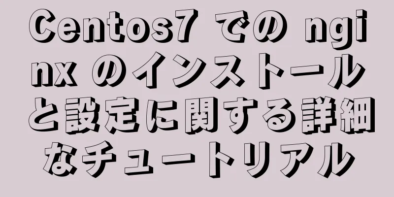 Centos7 での nginx のインストールと設定に関する詳細なチュートリアル