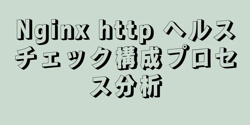 Nginx http ヘルスチェック構成プロセス分析