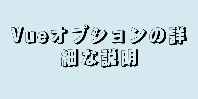 Vueオプションの詳細な説明