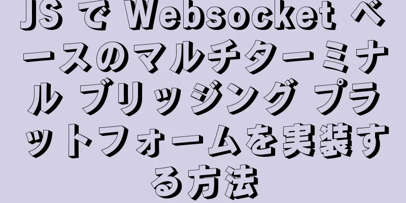 JS で Websocket ベースのマルチターミナル ブリッジング プラットフォームを実装する方法