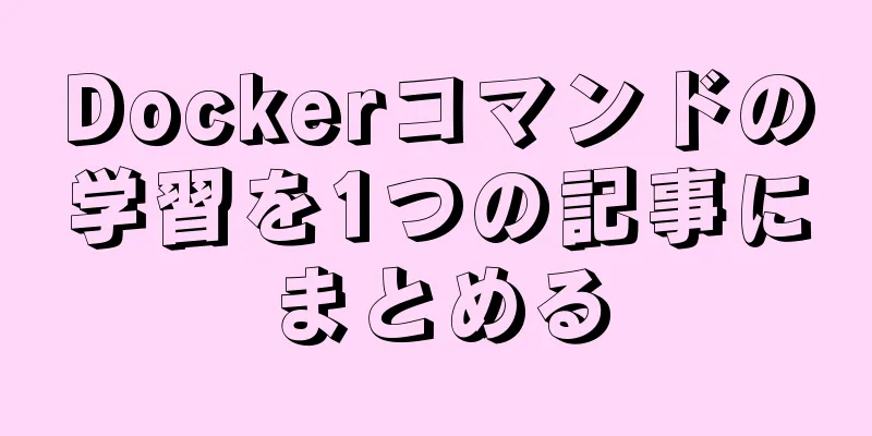 Dockerコマンドの学習を1つの記事にまとめる