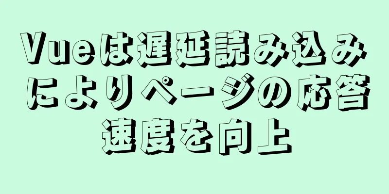 Vueは遅延読み込みによりページの応答速度を向上