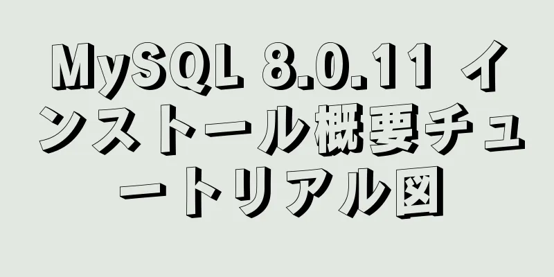 MySQL 8.0.11 インストール概要チュートリアル図