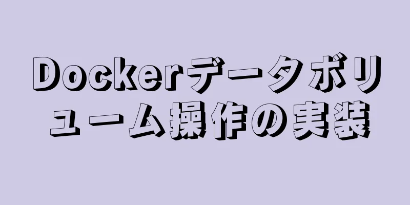 Dockerデータボリューム操作の実装