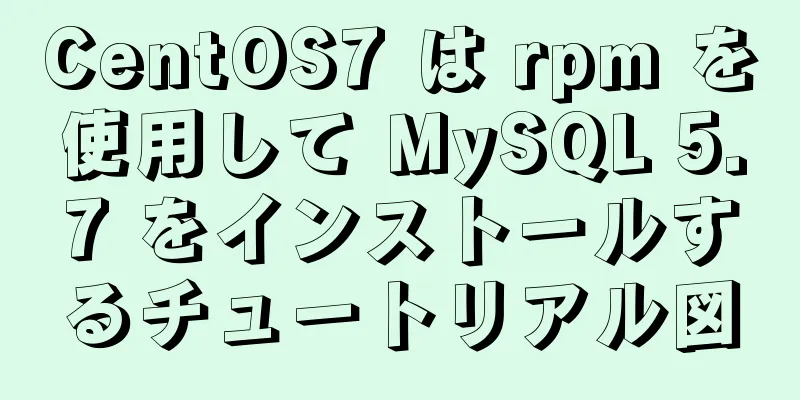 CentOS7 は rpm を使用して MySQL 5.7 をインストールするチュートリアル図