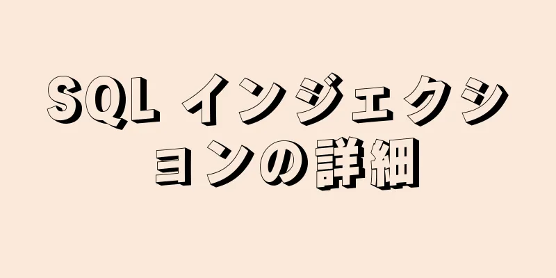 SQL インジェクションの詳細