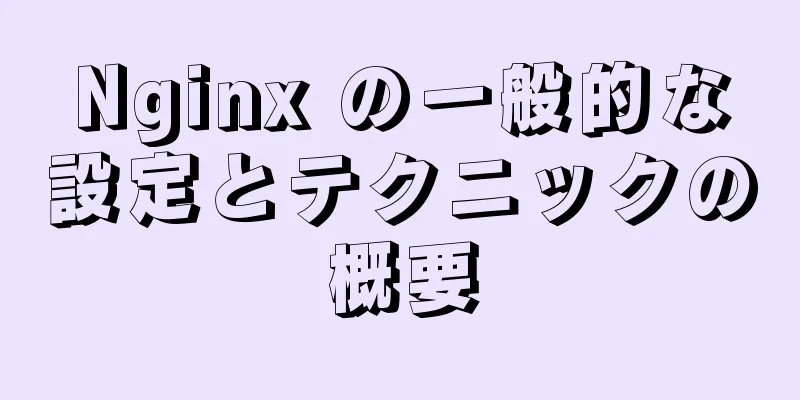 Nginx の一般的な設定とテクニックの概要