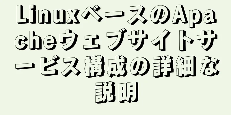 LinuxベースのApacheウェブサイトサービス構成の詳細な説明