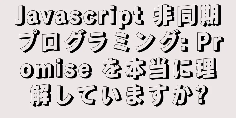 Javascript 非同期プログラミング: Promise を本当に理解していますか?