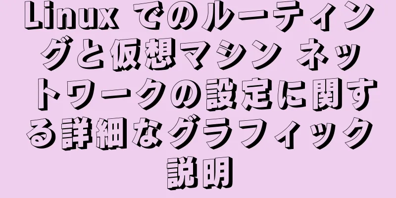 Linux でのルーティングと仮想マシン ネットワークの設定に関する詳細なグラフィック説明