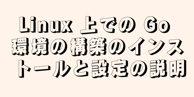 Linux 上での Go 環境の構築のインストールと設定の説明