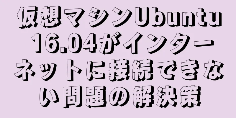 仮想マシンUbuntu 16.04がインターネットに接続できない問題の解決策