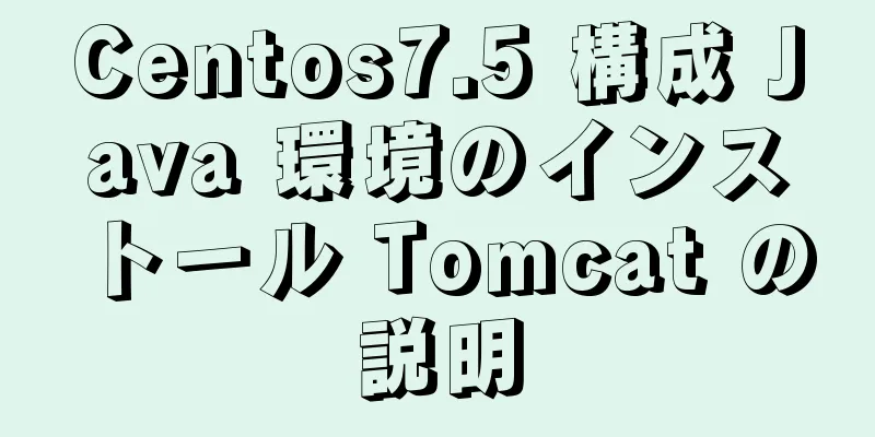 Centos7.5 構成 Java 環境のインストール Tomcat の説明