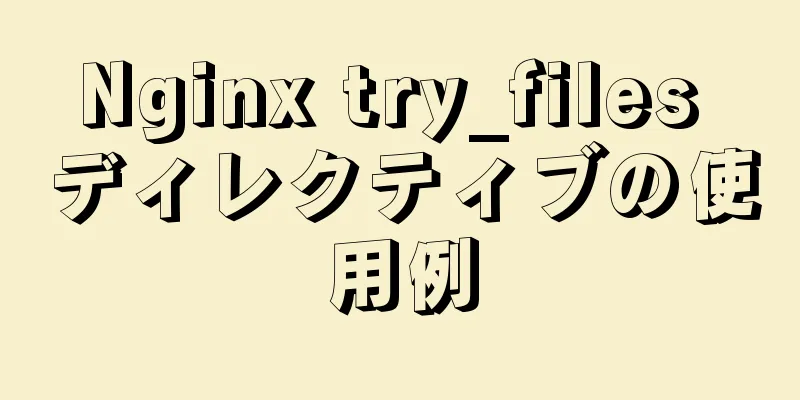 Nginx try_files ディレクティブの使用例