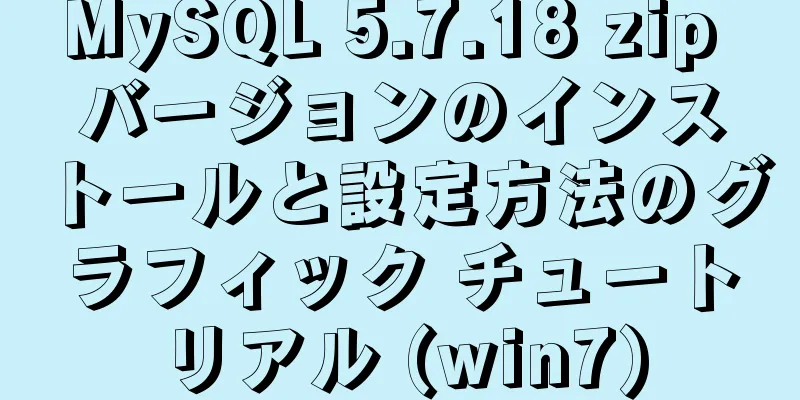 MySQL 5.7.18 zip バージョンのインストールと設定方法のグラフィック チュートリアル (win7)