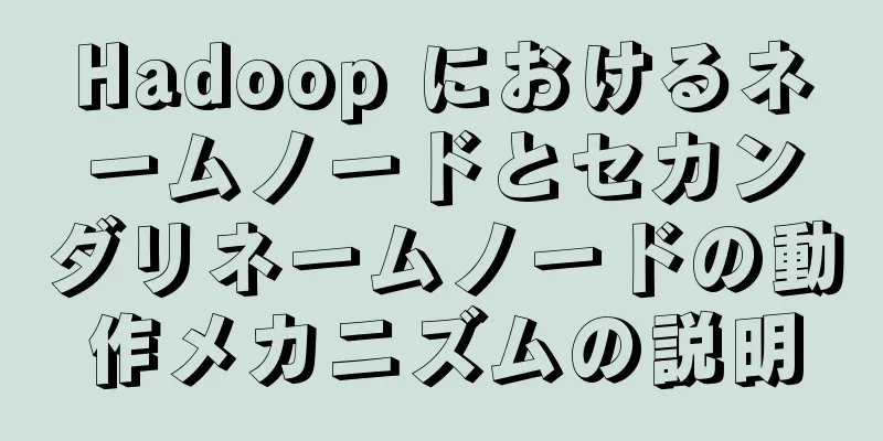 Hadoop におけるネームノードとセカンダリネームノードの動作メカニズムの説明