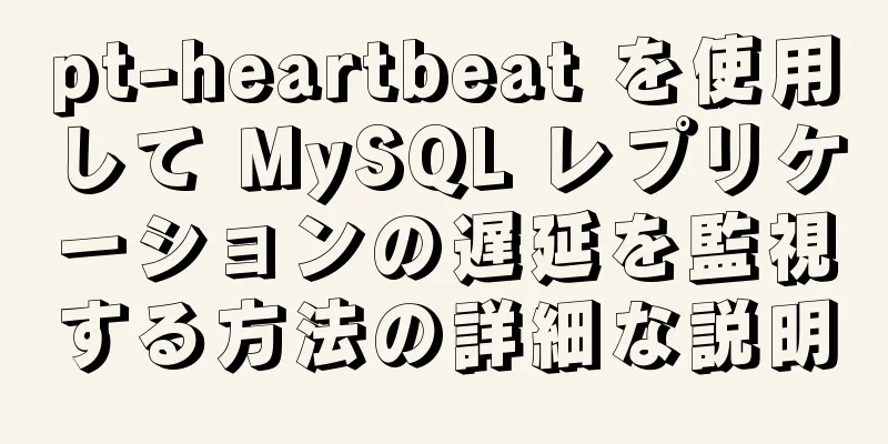 pt-heartbeat を使用して MySQL レプリケーションの遅延を監視する方法の詳細な説明